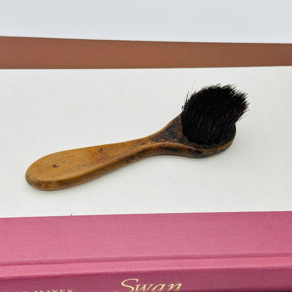 Vintage Wooden‎ Shoe Dauber Polish Applicator Brush Primitive Tool